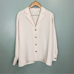 Aritzia Wilfred Freeform Shirt Button Down Cream‎ Size Medium